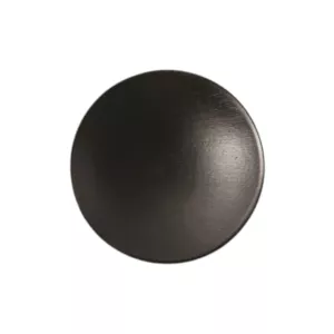 Bambou mini assiette ronde noire 6cm diam (M)